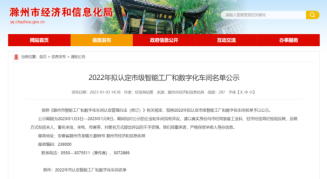 2023开门红，盛世高科喜获“滁州市智能工厂”称号