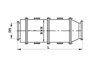 BS-MQII型煤氣調壓閥組后消聲器（管道消聲器）