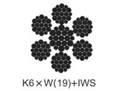 K6×W(19)+IWS 輸送帶鋼絲繩