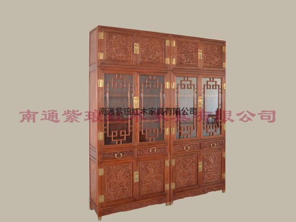  云龍頂箱書柜
