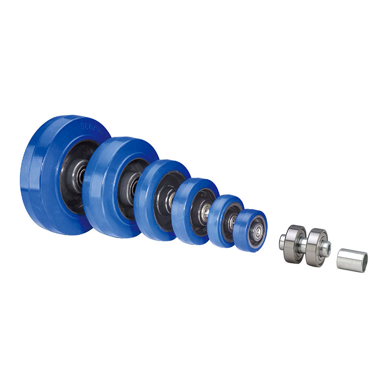 Blue Elastic Rubber Industry Wheels (PA Rim) 31 Series