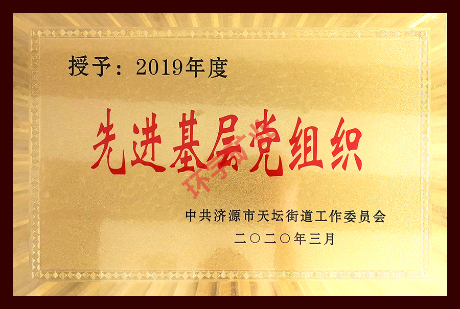 2019年度先進(jìn)基層黨組織