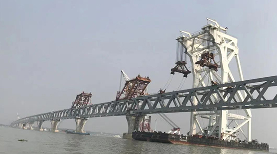 孟加拉“梦想之桥”合龙