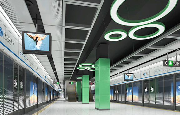 深圳地铁7号线LED综合节能照明工程