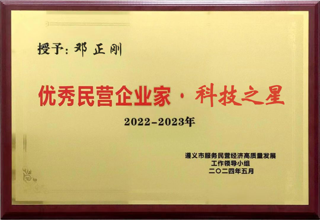 喜报丨官网电器董事长邓正刚荣获“优秀民营企业家·科技之星”荣誉称号！